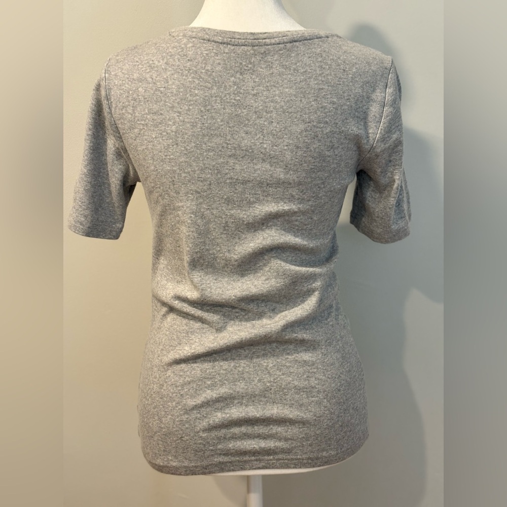 GAP Heather Gray Modern Tee - Short Sleeve - Picture 2 of 7